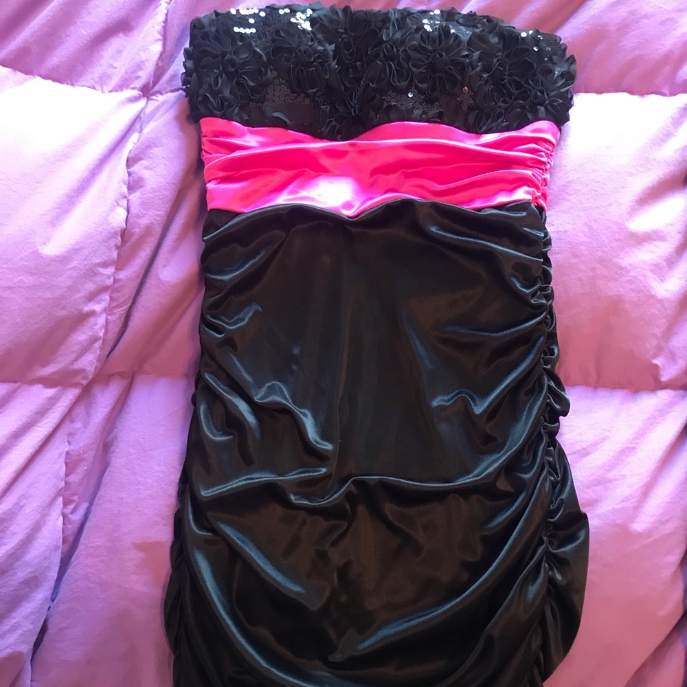 Black mini formal dress